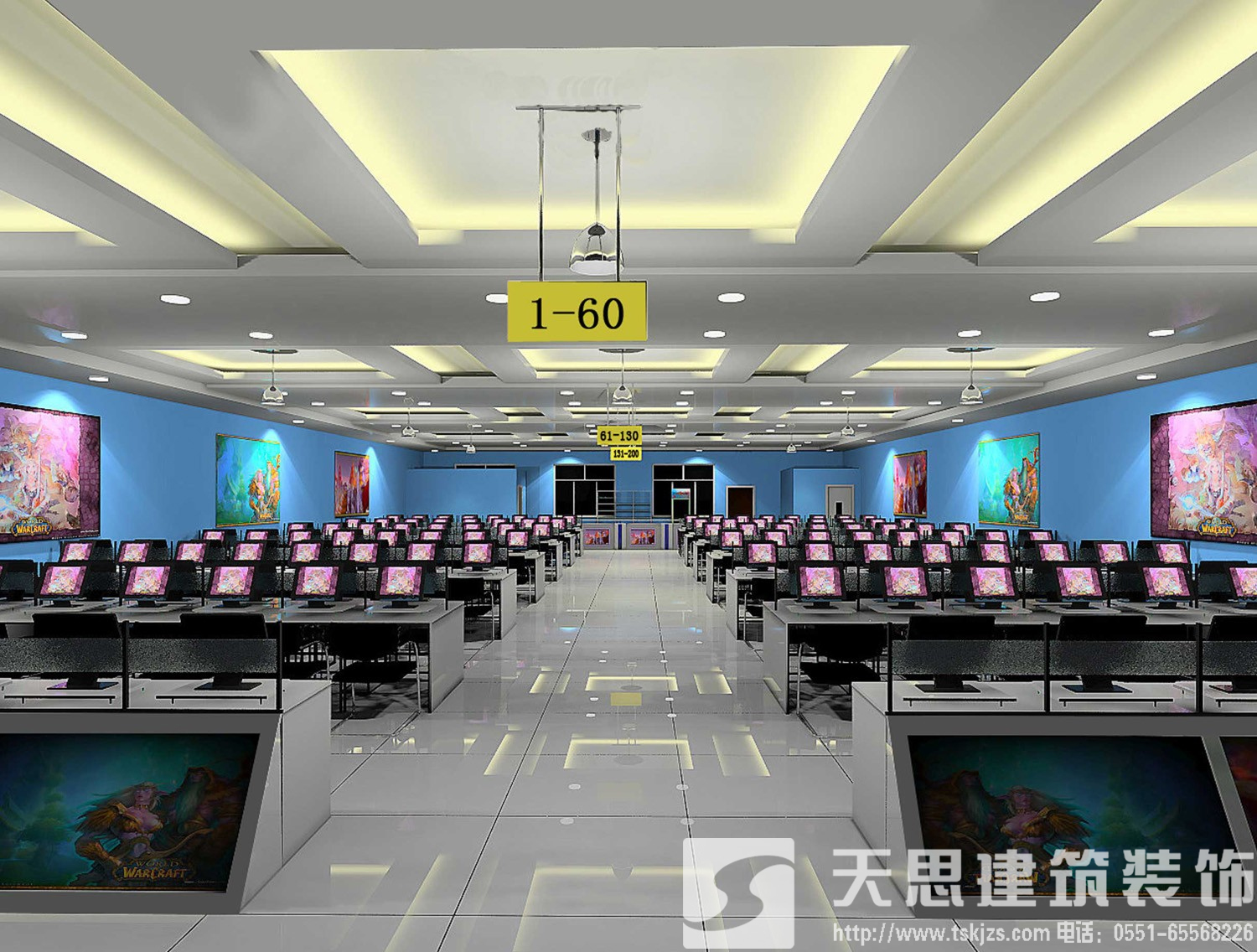 網(wǎng)吧裝修設計 打造綠色網(wǎng)絡空間