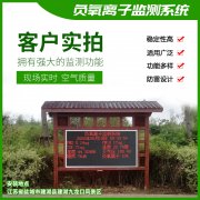 去公園吸氧，看看負氧離子在線監測儀！